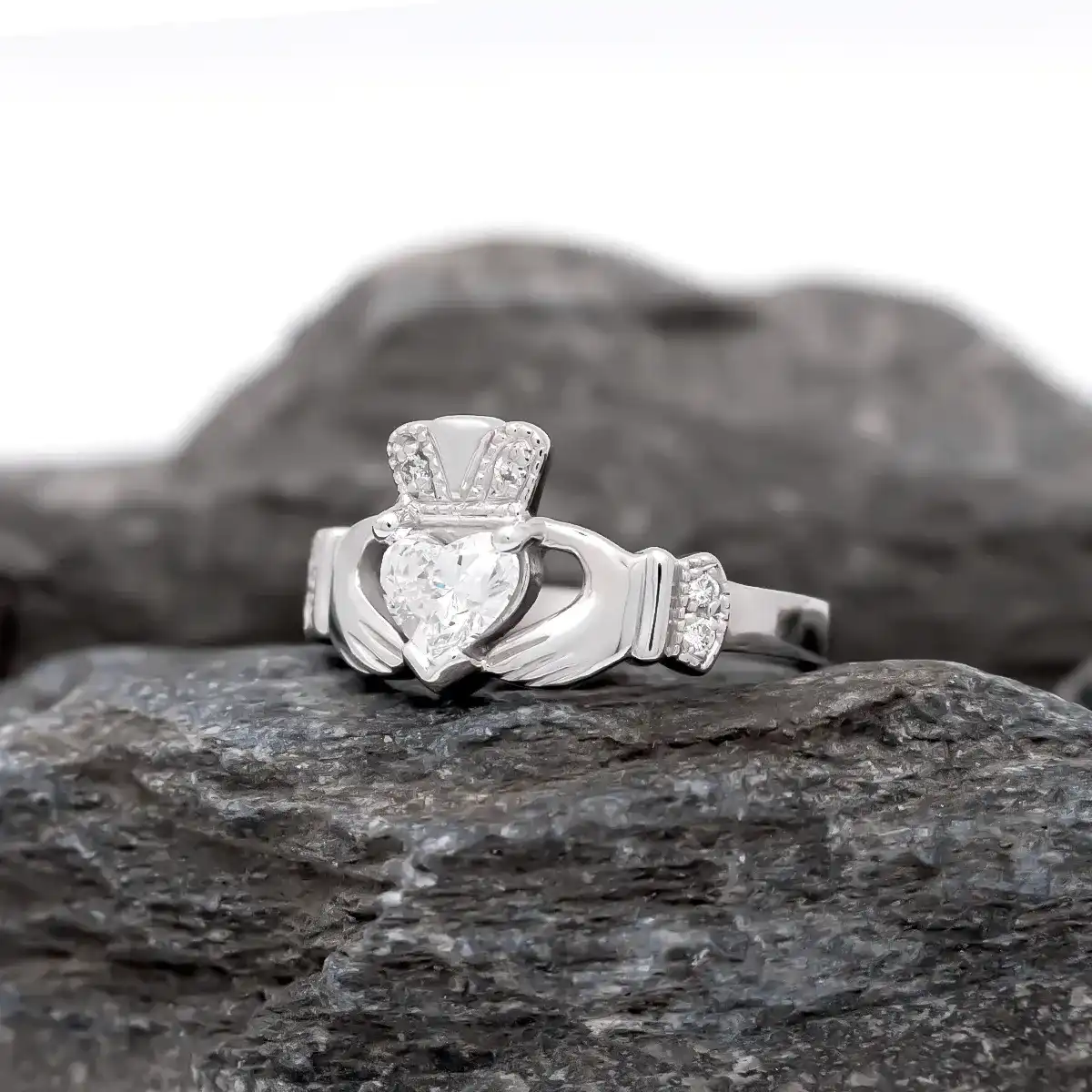 Claddagh ring, 14K rose gold heart. Irish claddagh ring. – Irish Jewelry  Design