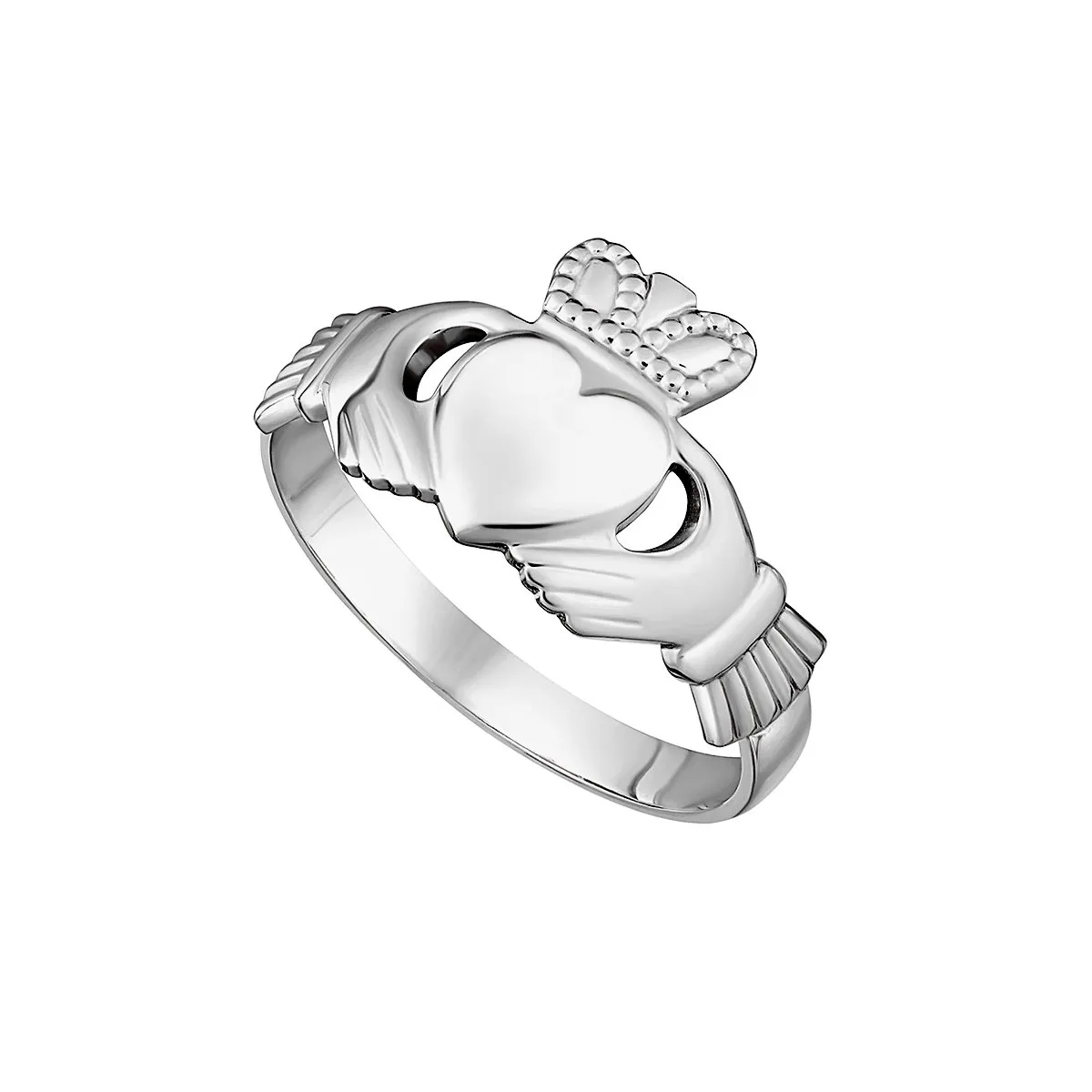 Ladies Sterling Silver Irish Claddagh Ring