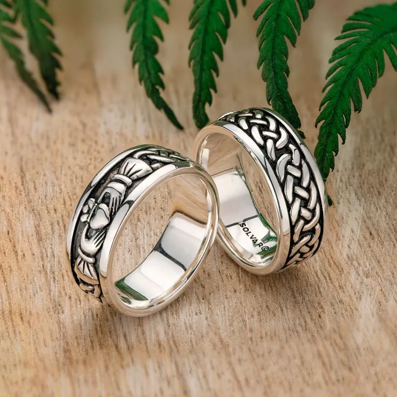 Oxidised Silver Radha Krishna Ring | Oxidised silver jewelry, Silver, Rings