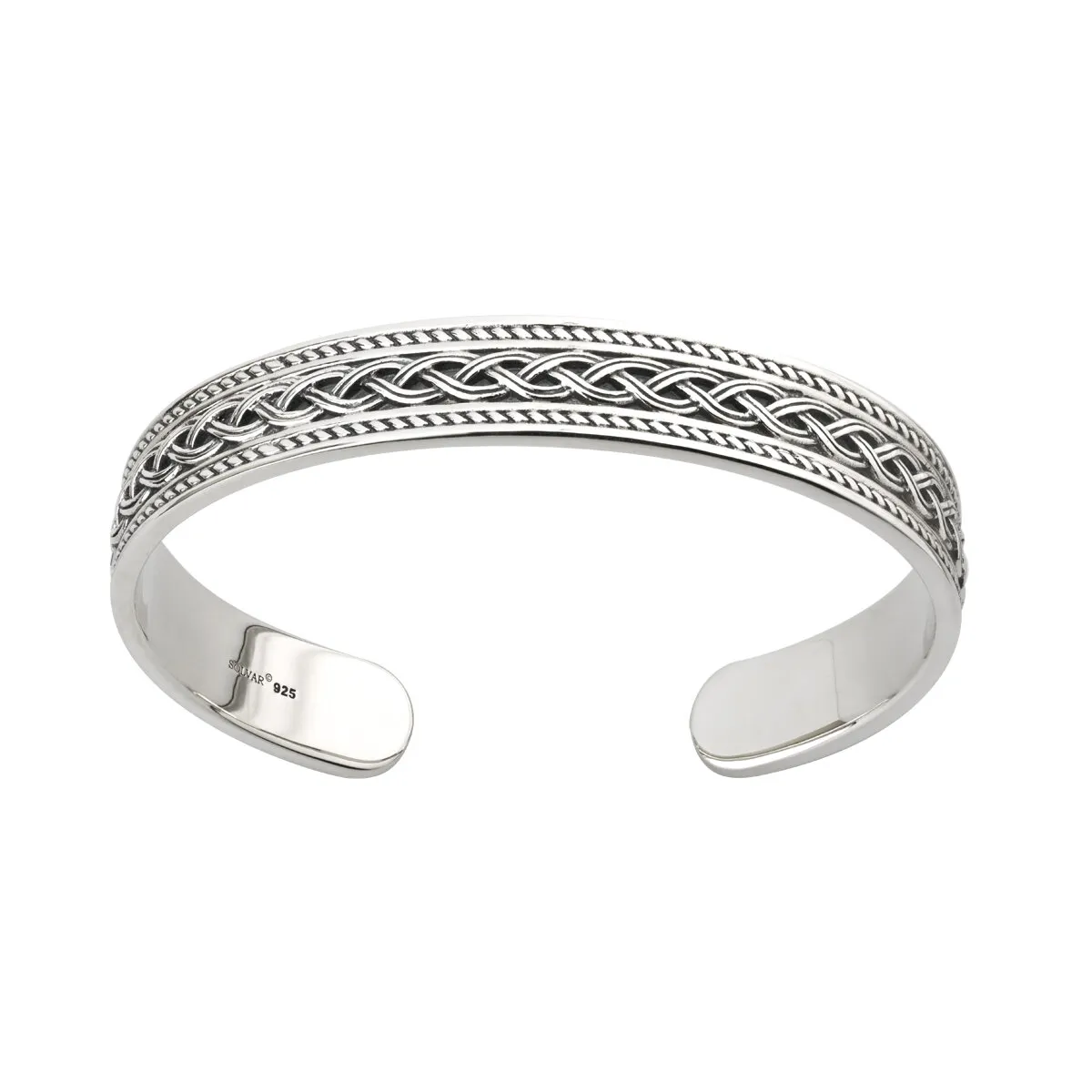 Connemara Marble Sterling Silver Celtic Knot Bracelet