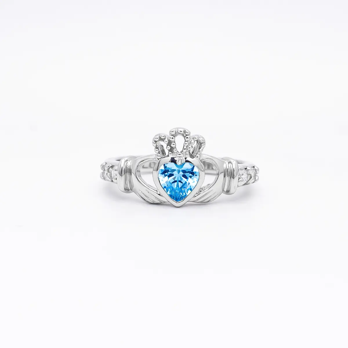 Mother's Birthstone Family Claddagh Ring (2-7 Stones) | Zales