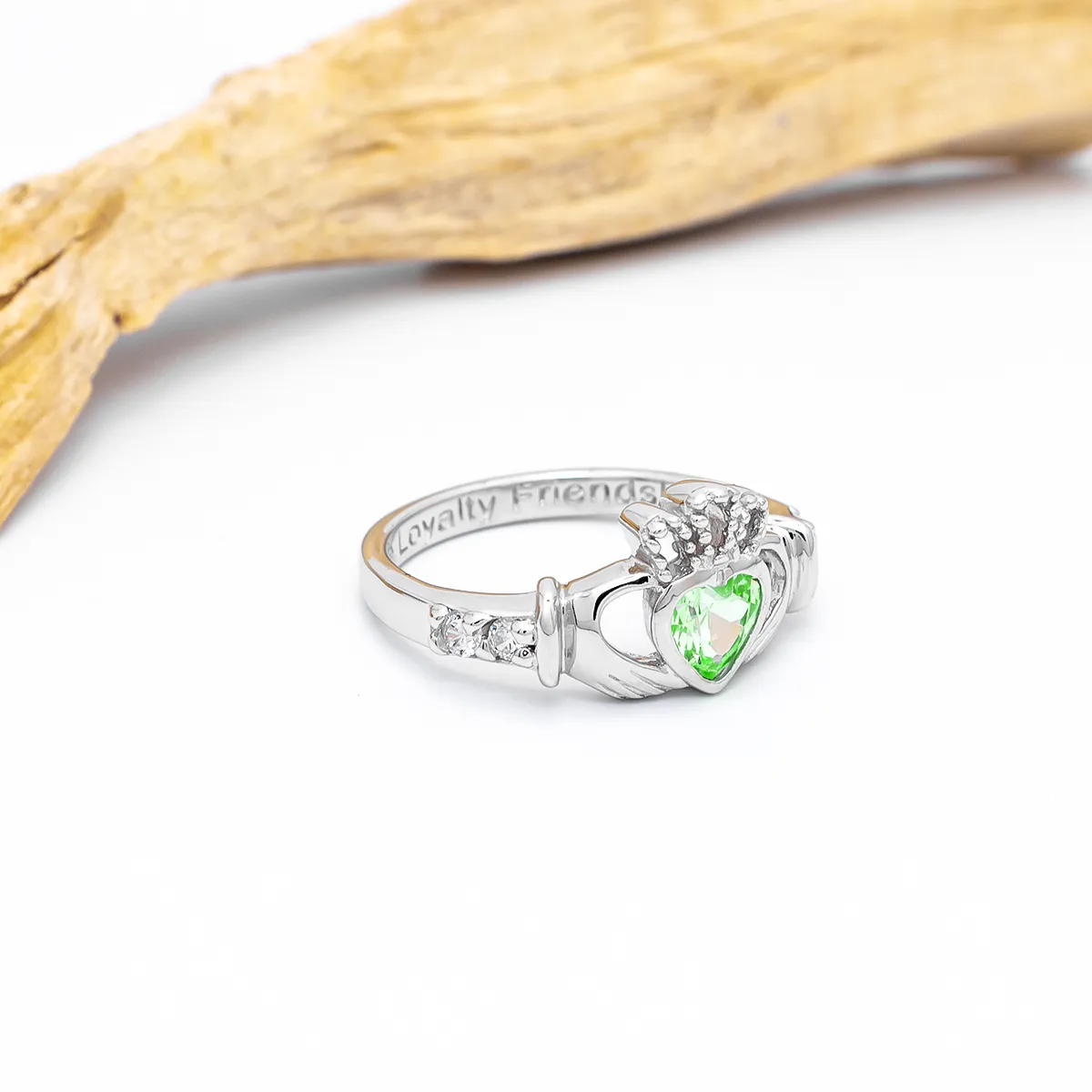 Jacelyn: 0.765ct Australian Black Opal Heart Claddagh Ring 925 Silver -  Trustmark Jewelers