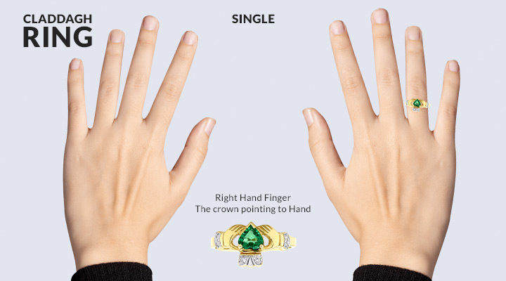 How to wear a Claddagh ring if you are single