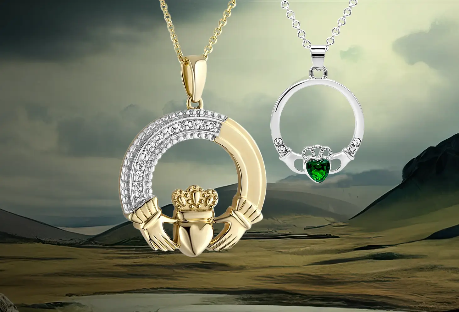 Traditional Claddagh Necklaces
