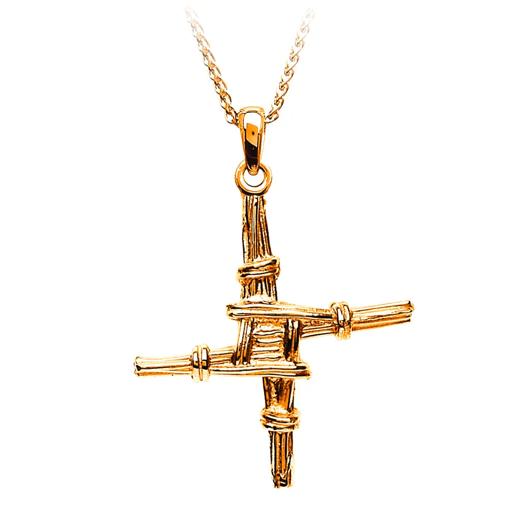 Gold St Brigids Cross Necklace...