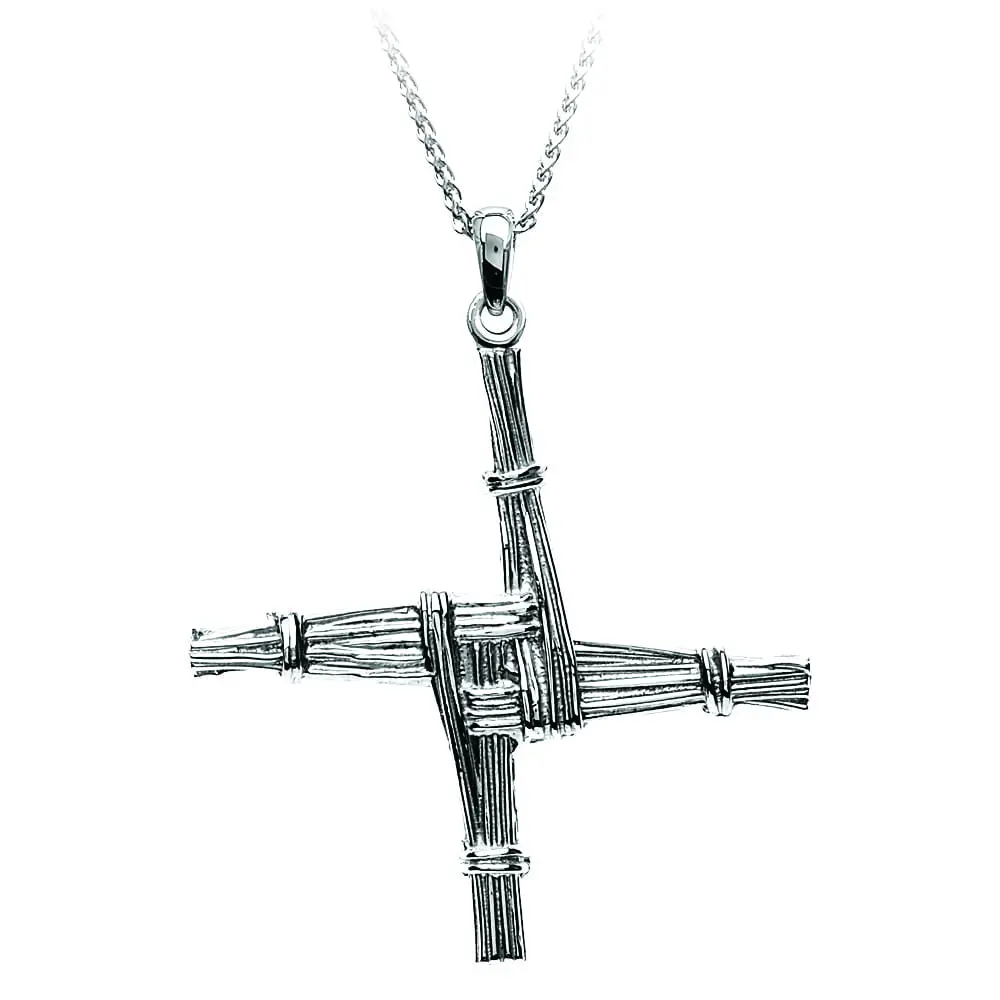 Sterling Silver St Brigids Cross Pendant Photo 1 